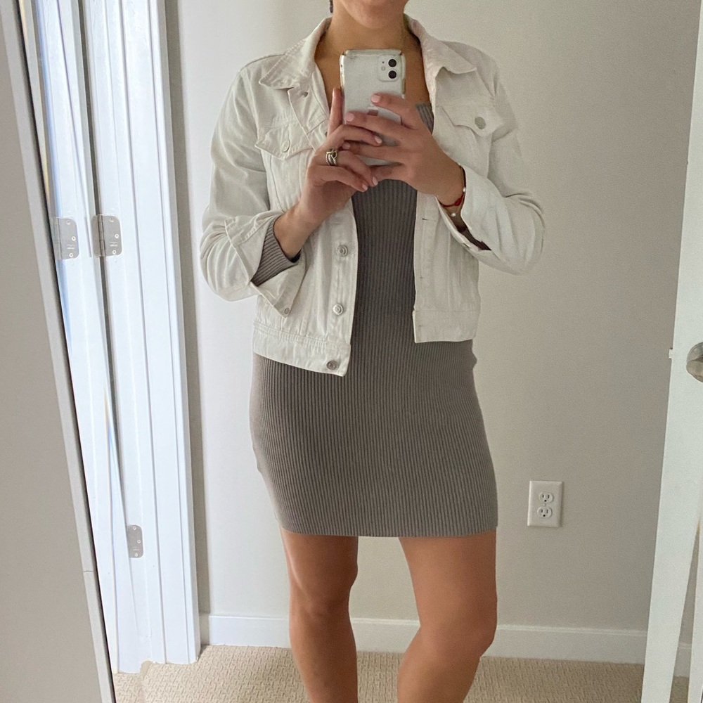 Grey Abercrombie sweater mini dress